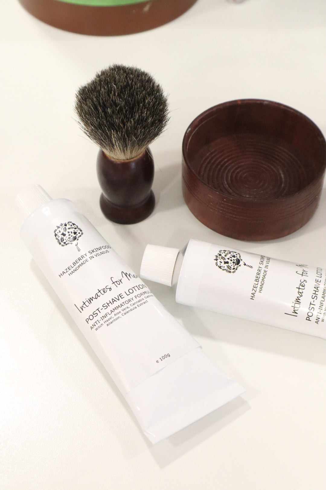 Wood Shaving brush and bowl set