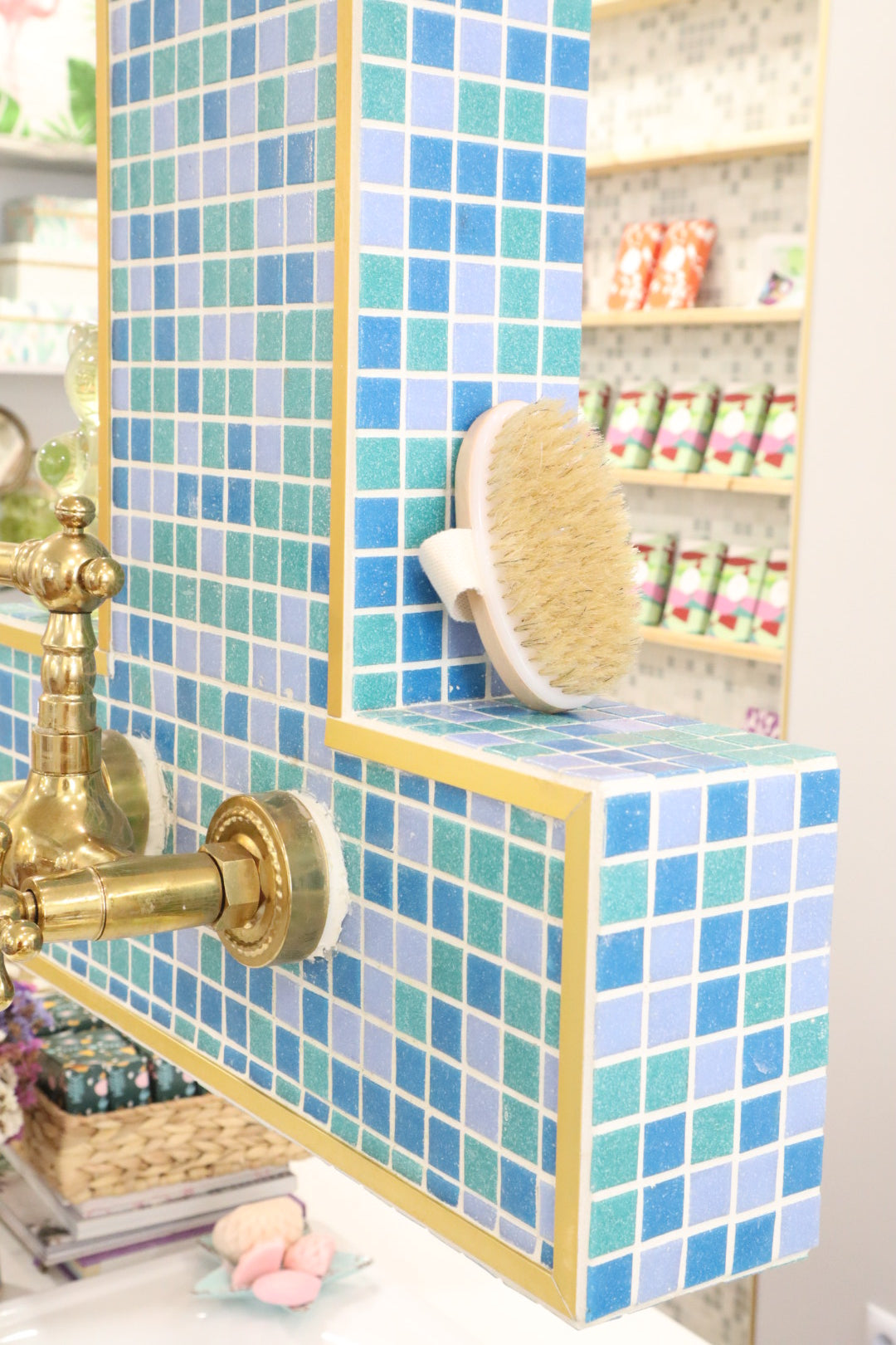 Bath and Body Brush with Cloth Handle