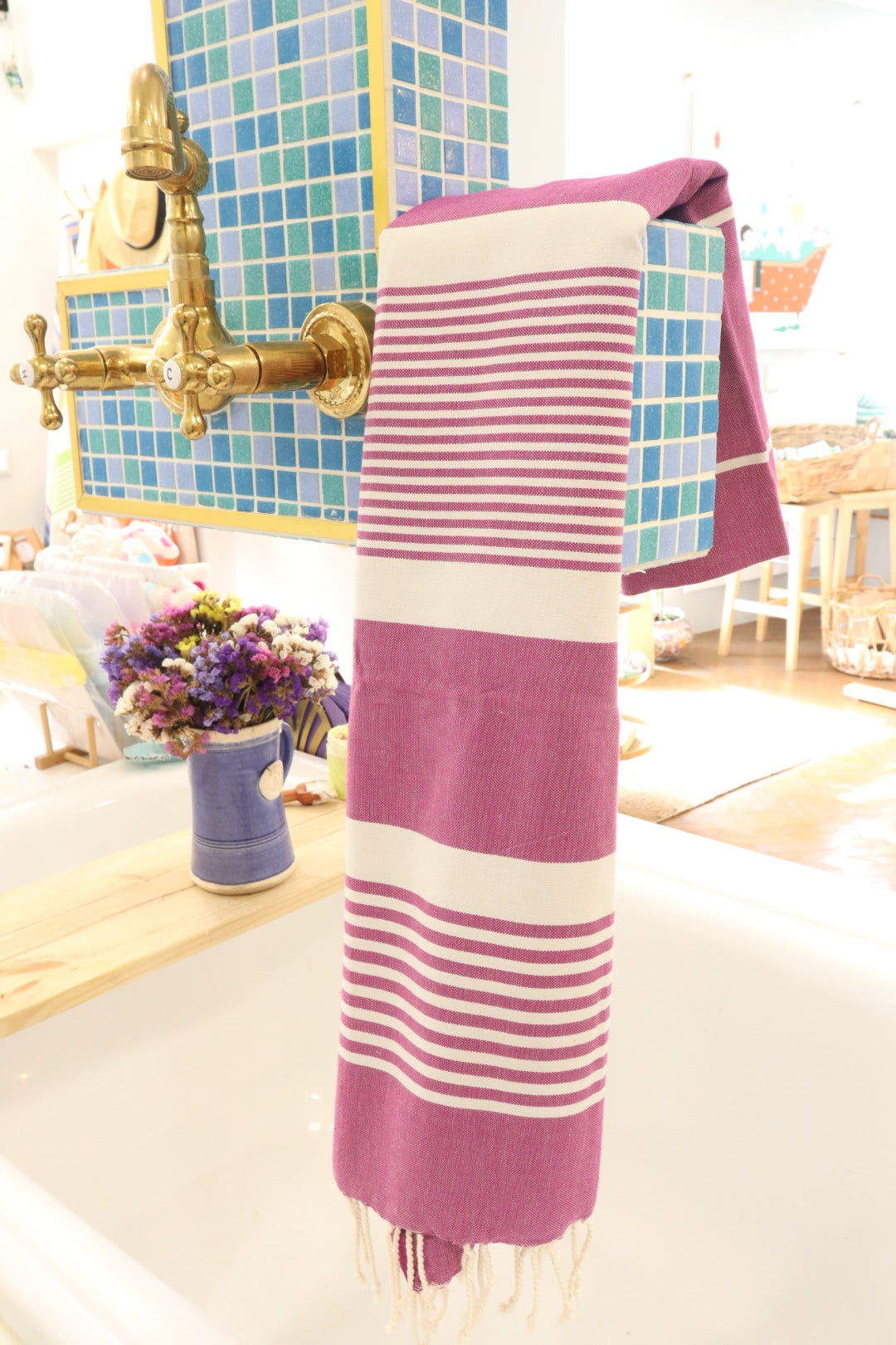 Imported Tunisian Bath and Beach Towels
