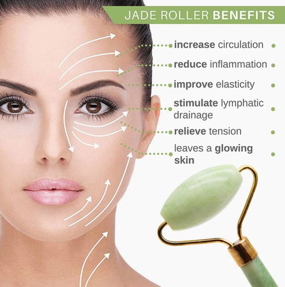 Jade Gua Sha Facial Therapy Roller